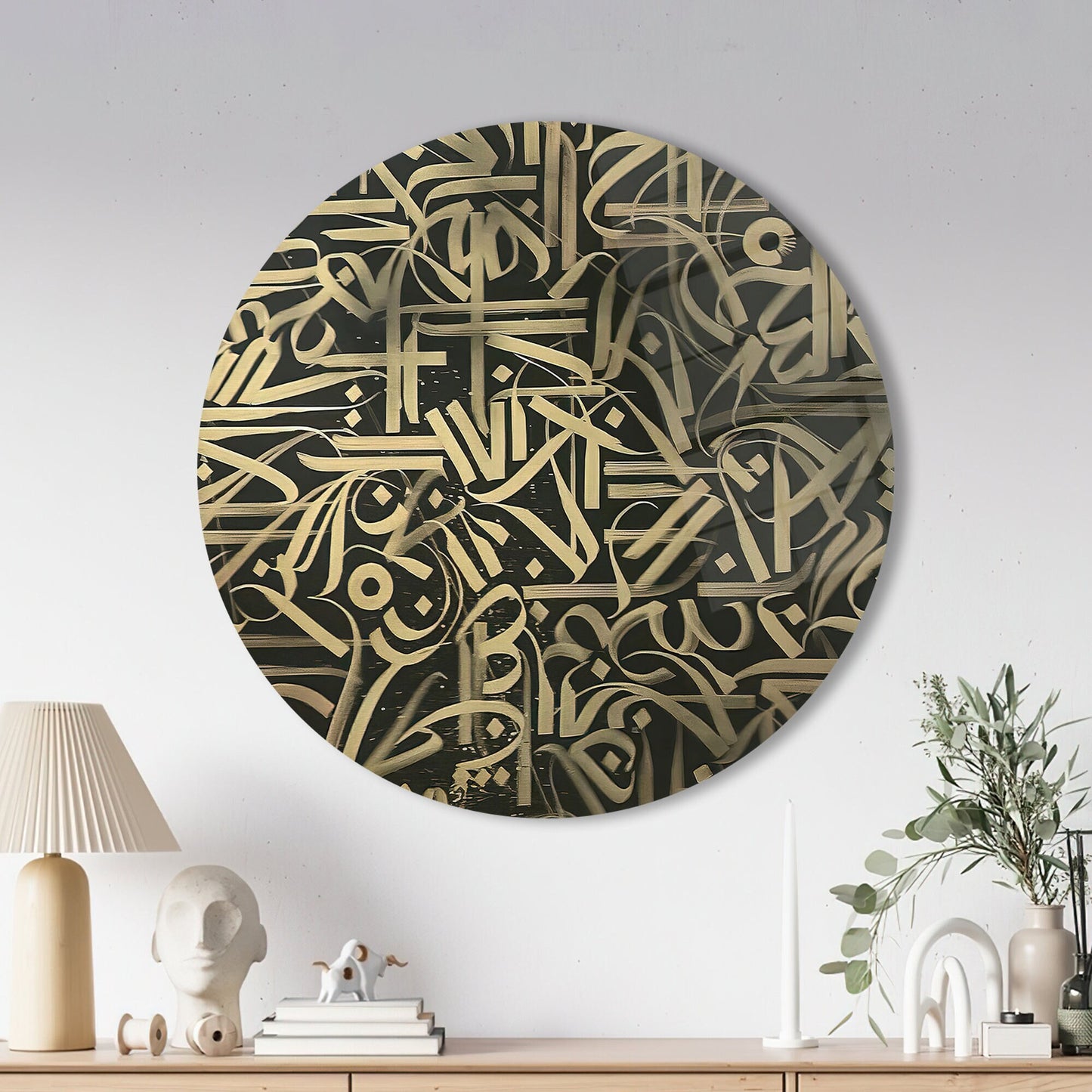 Graffiti Glass Wall Art