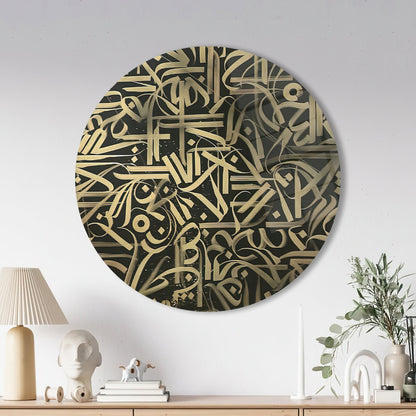 Graffiti Glass Wall Art