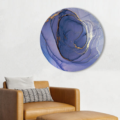 Purple Marble Glass Wall Art