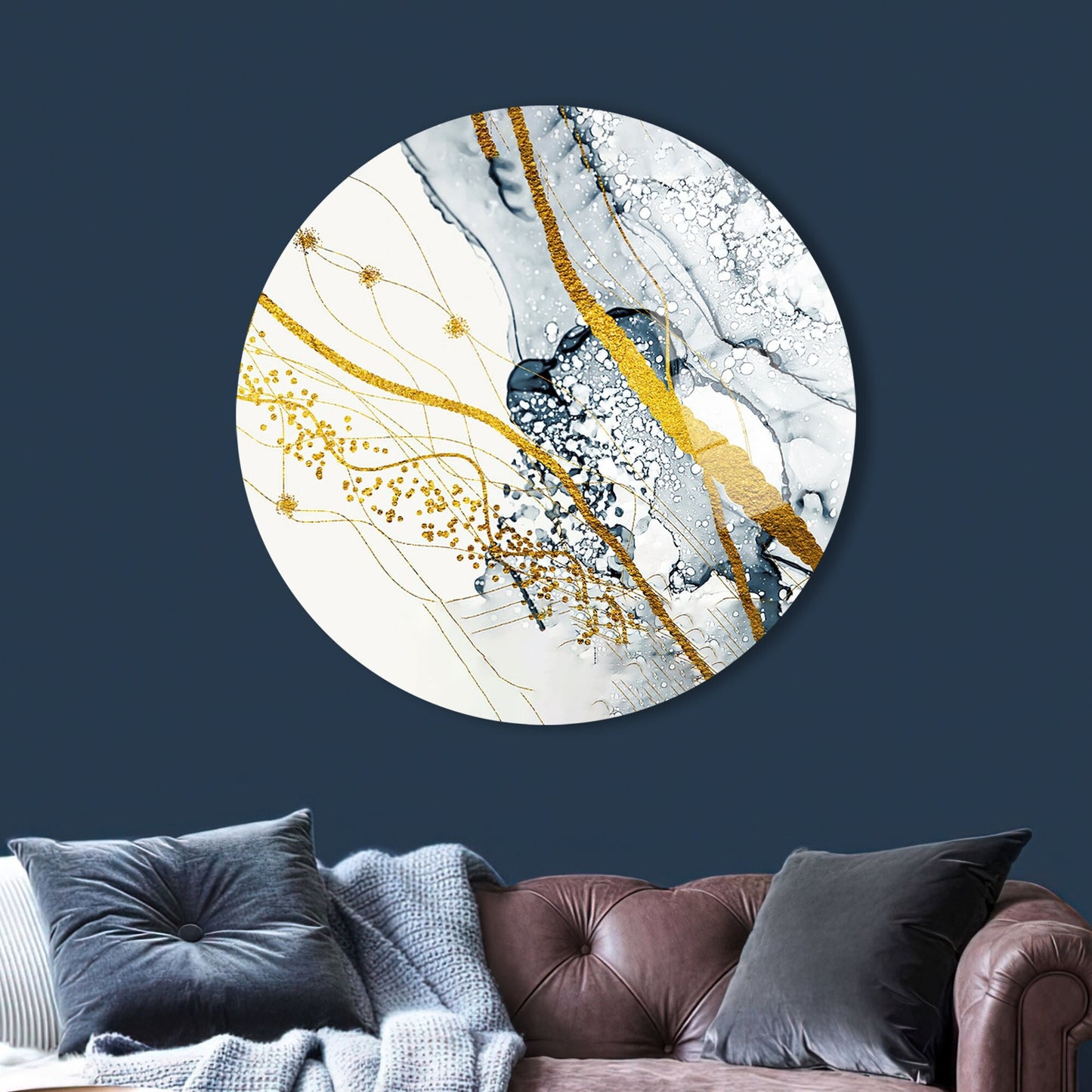 Abstract Glass Wall Art