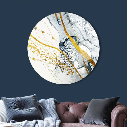 Modern Abstract Glass Wall Art for Contemporary Decor