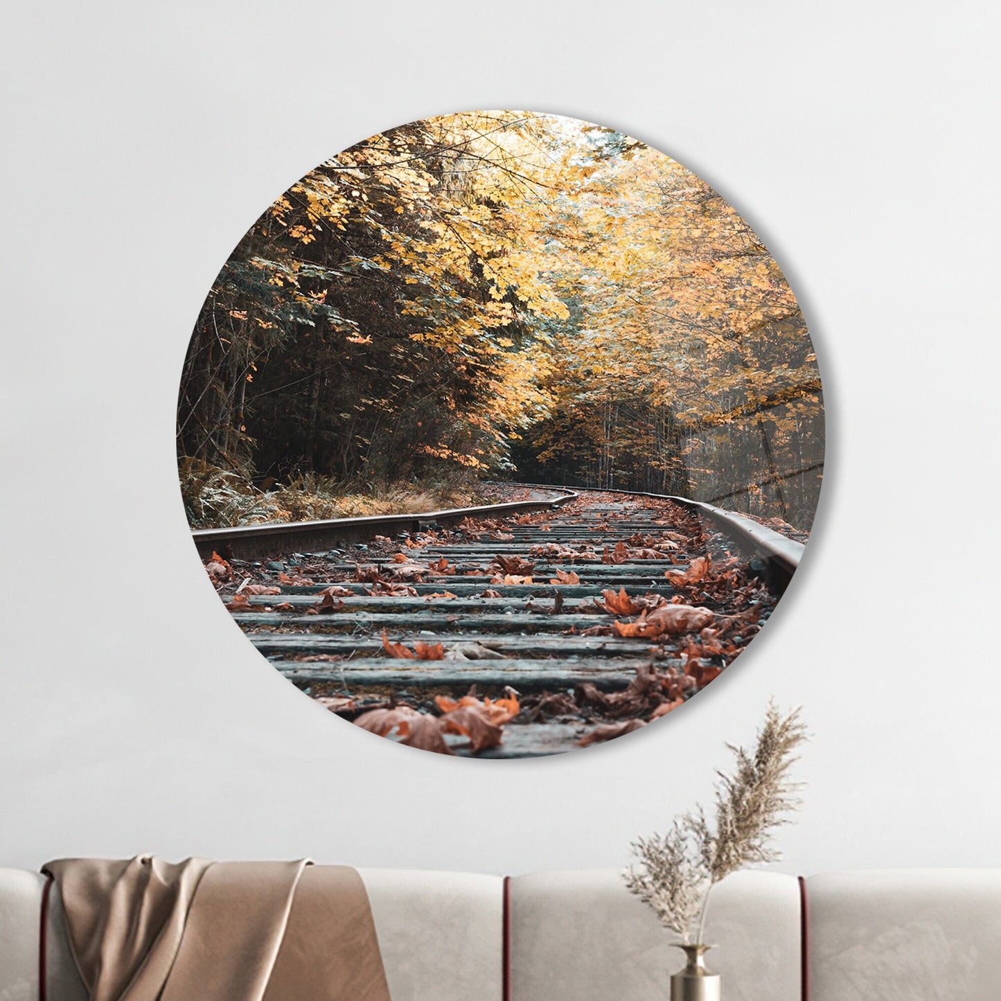 Forest Landscape Glass Wall Art