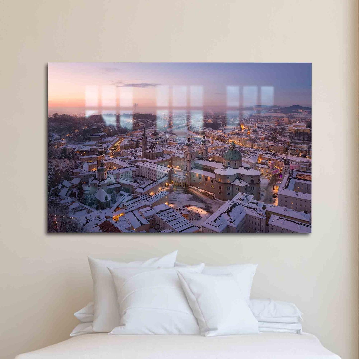 Salzburg Landscape Austria Glass Wall Art