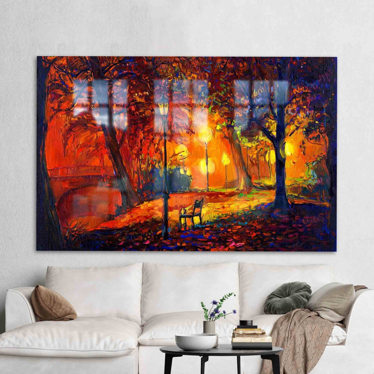 Tree Design Glass Wall Art