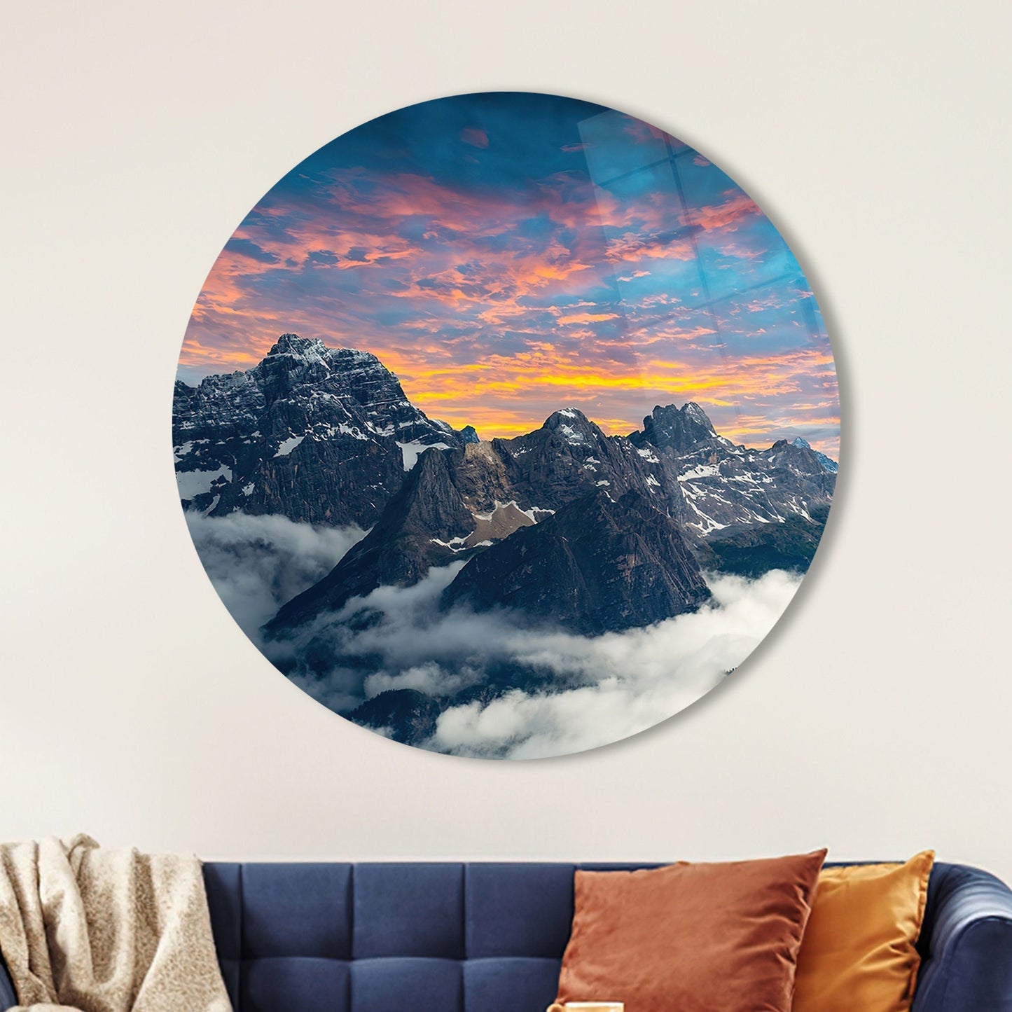 Tre Cime Di Lavaredo Glass Wall Art