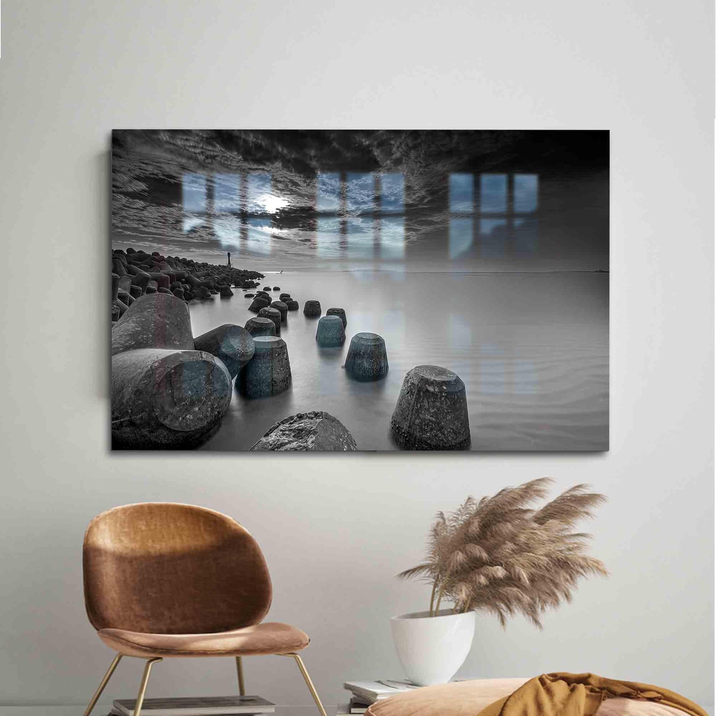 Ocean Sea Landscape Glass Wall Art
