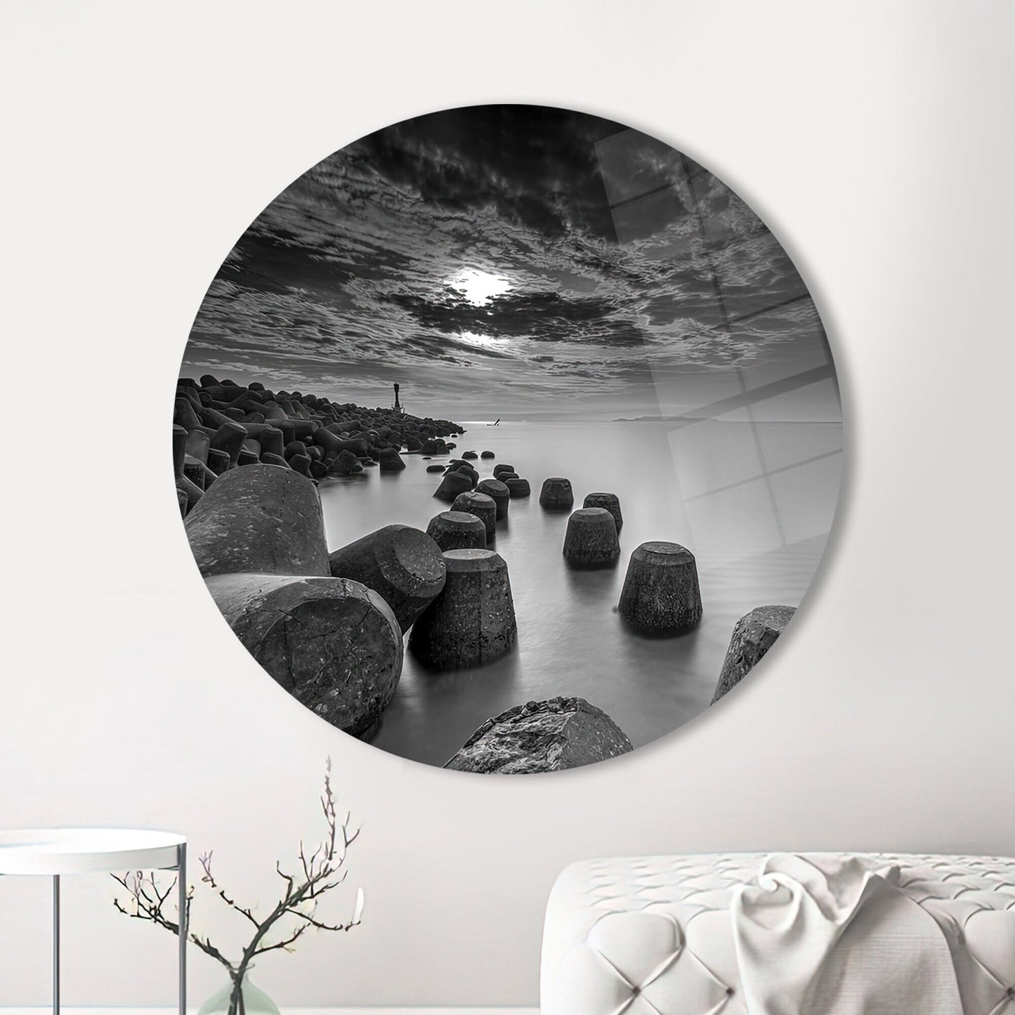 Ocean Sea Landscape Glass Wall Art