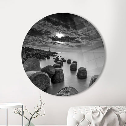 Ocean Sea Landscape Glass Wall Art
