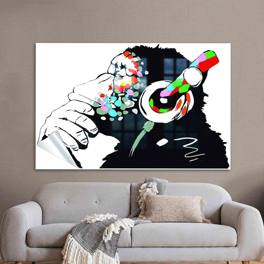 Elegant Abstract Glass Wall Art in Clear Crystal