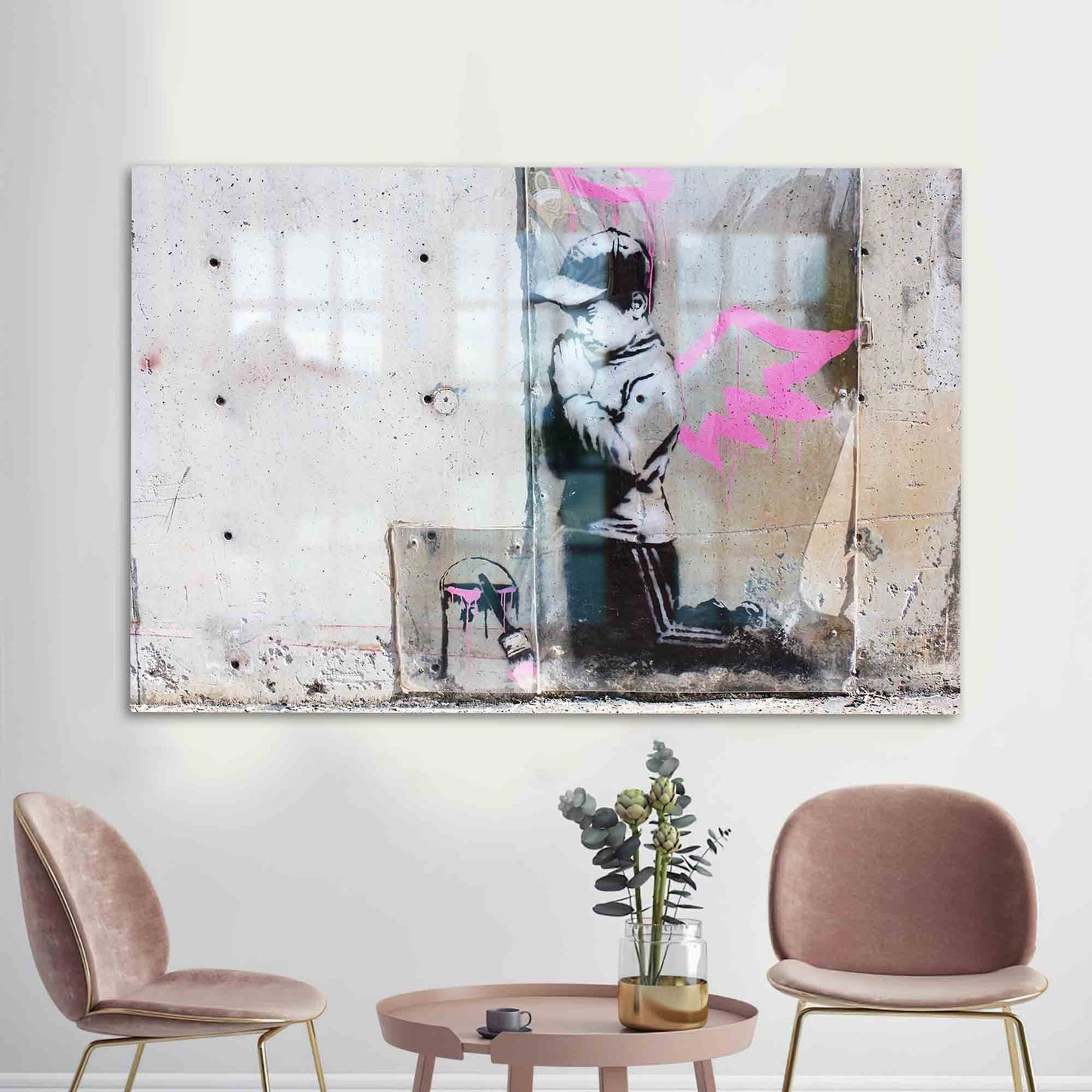 Abstract Glass Wall Art