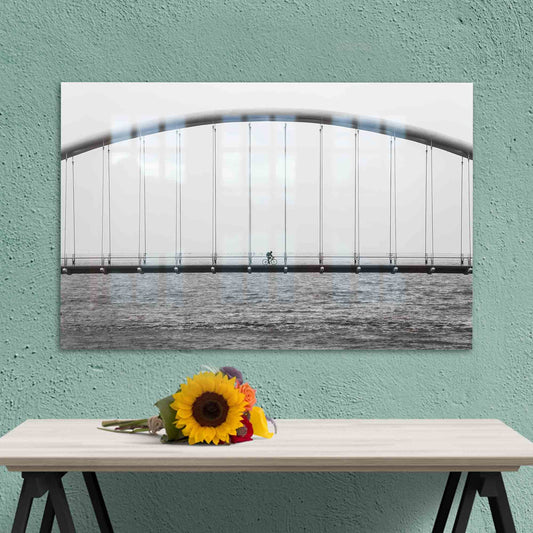 Seascape Tempered Glass Wall Art - Elegant Sea View Glass Decoration