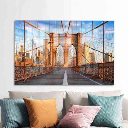 Brooklyn Bridge New York Glass Wall Art