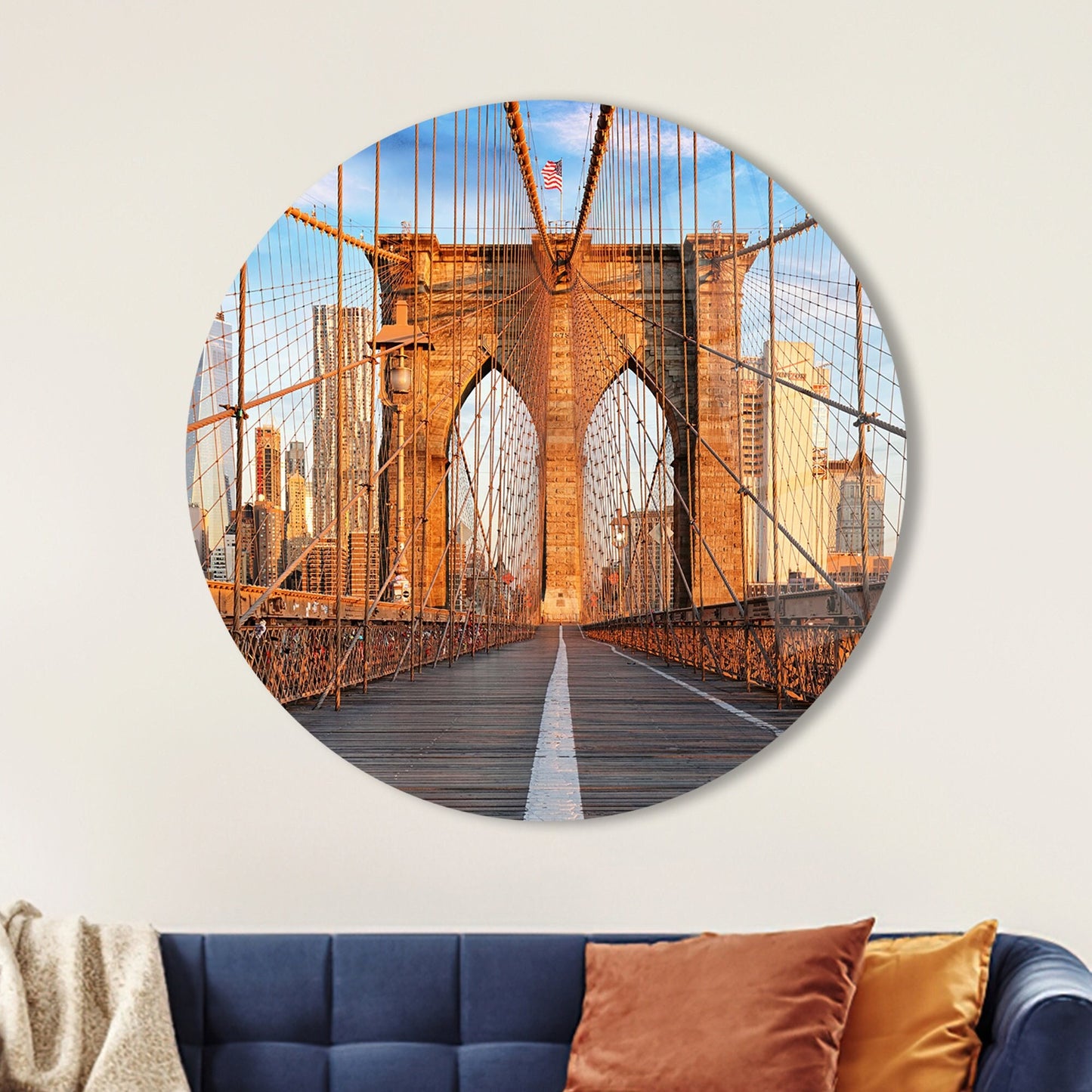 Brooklyn Bridge New York Glass Wall Art