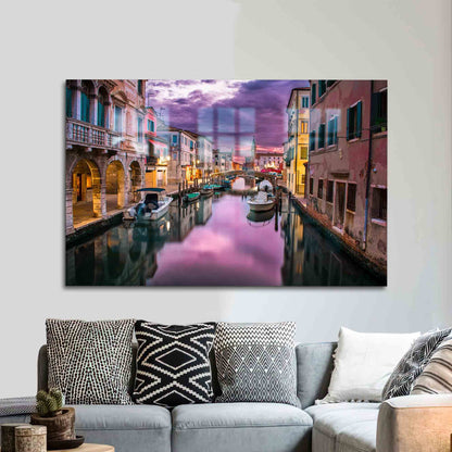 Grand Canal Italy Travel Glass Wall Art