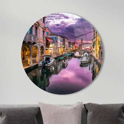 Grand Canal Italy Travel Glass Wall Art
