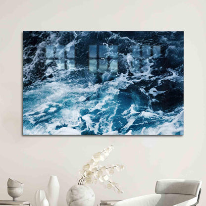 Aesthetic Ocean Sea Landscape Glass Wall Art