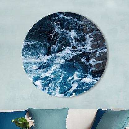 Aesthetic Ocean Sea Landscape Glass Wall Art