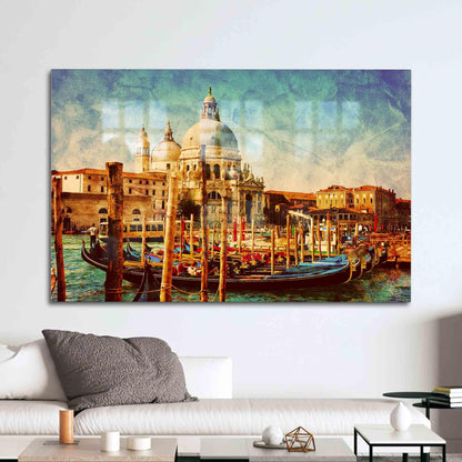 Venice Grand Canal Glass Wall Art