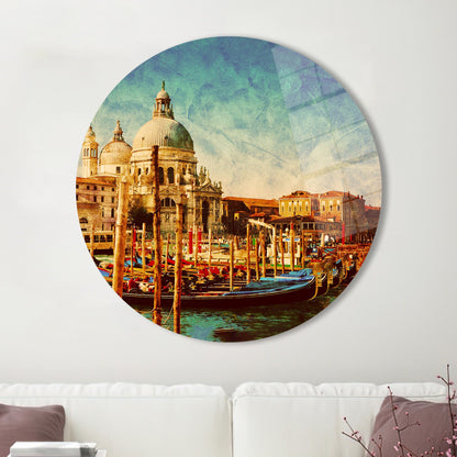 Venice Grand Canal Glass Wall Art