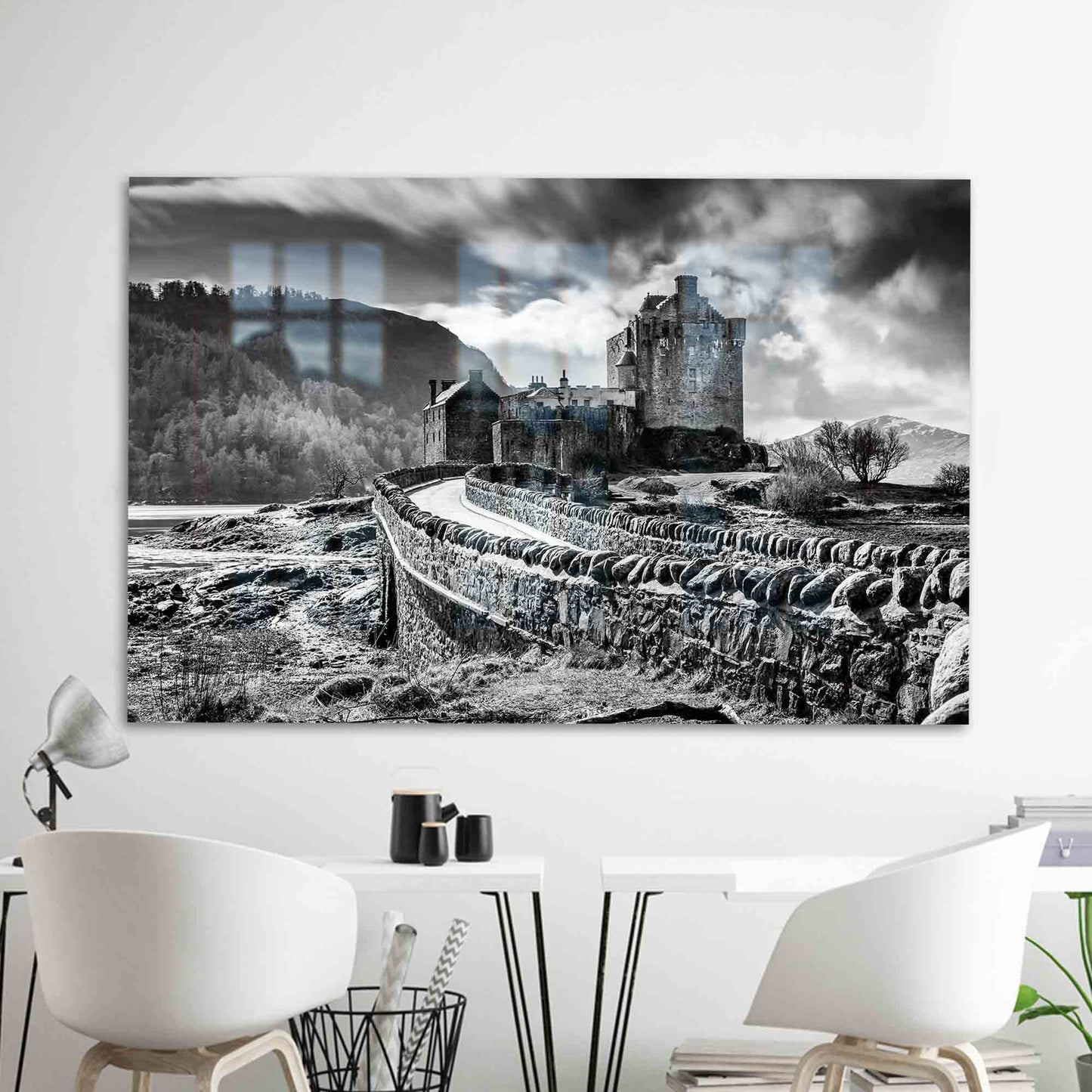 Eilean Donan Castle Scottish Glass Wall Art