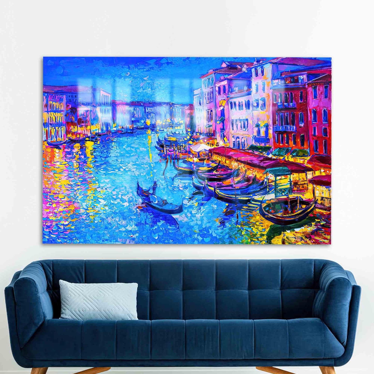 Grand Canal Landscape from Glass Wall Art