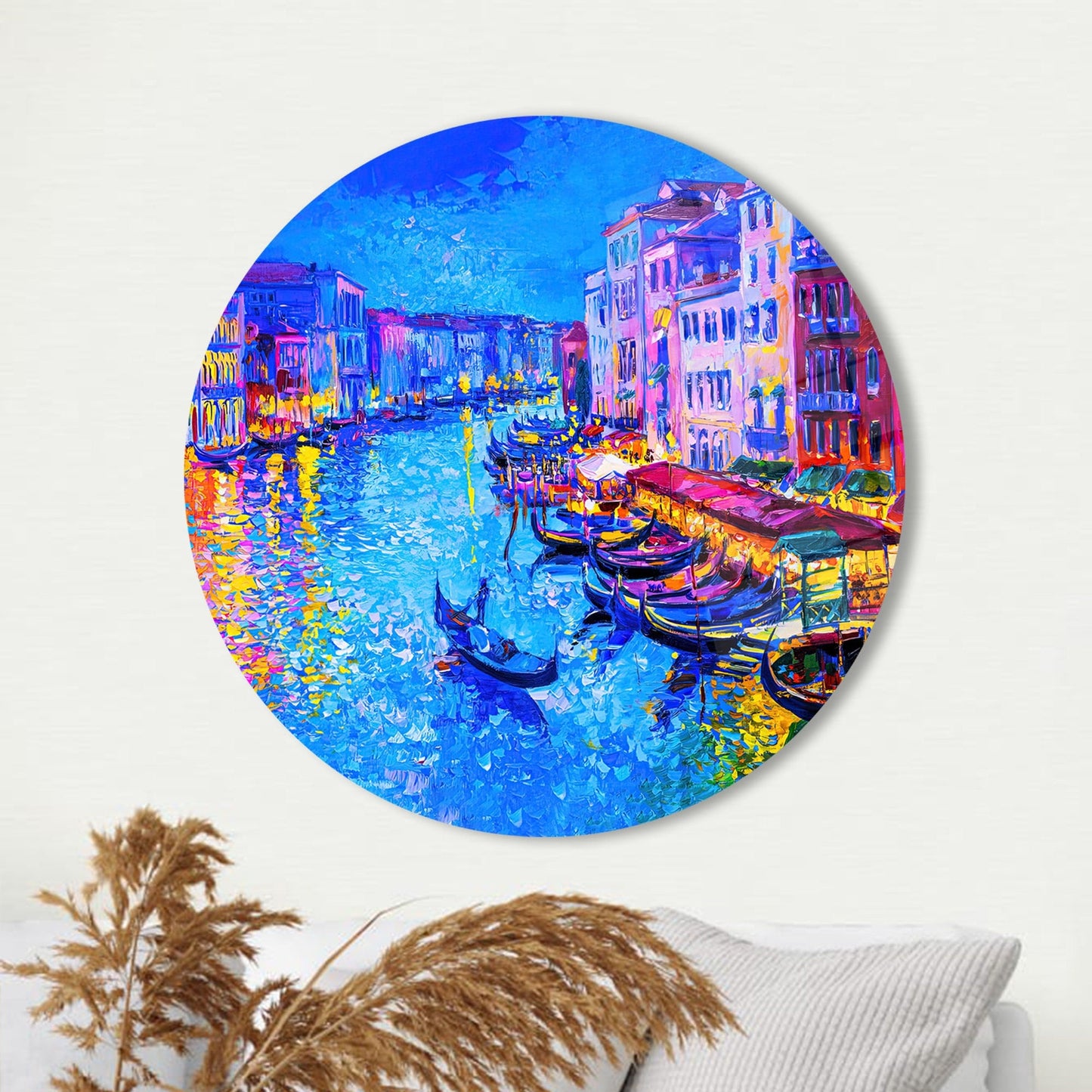 Grand Canal Landscape from Glass Wall Art