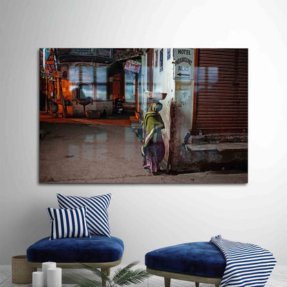 India Alley Glass Wall Art