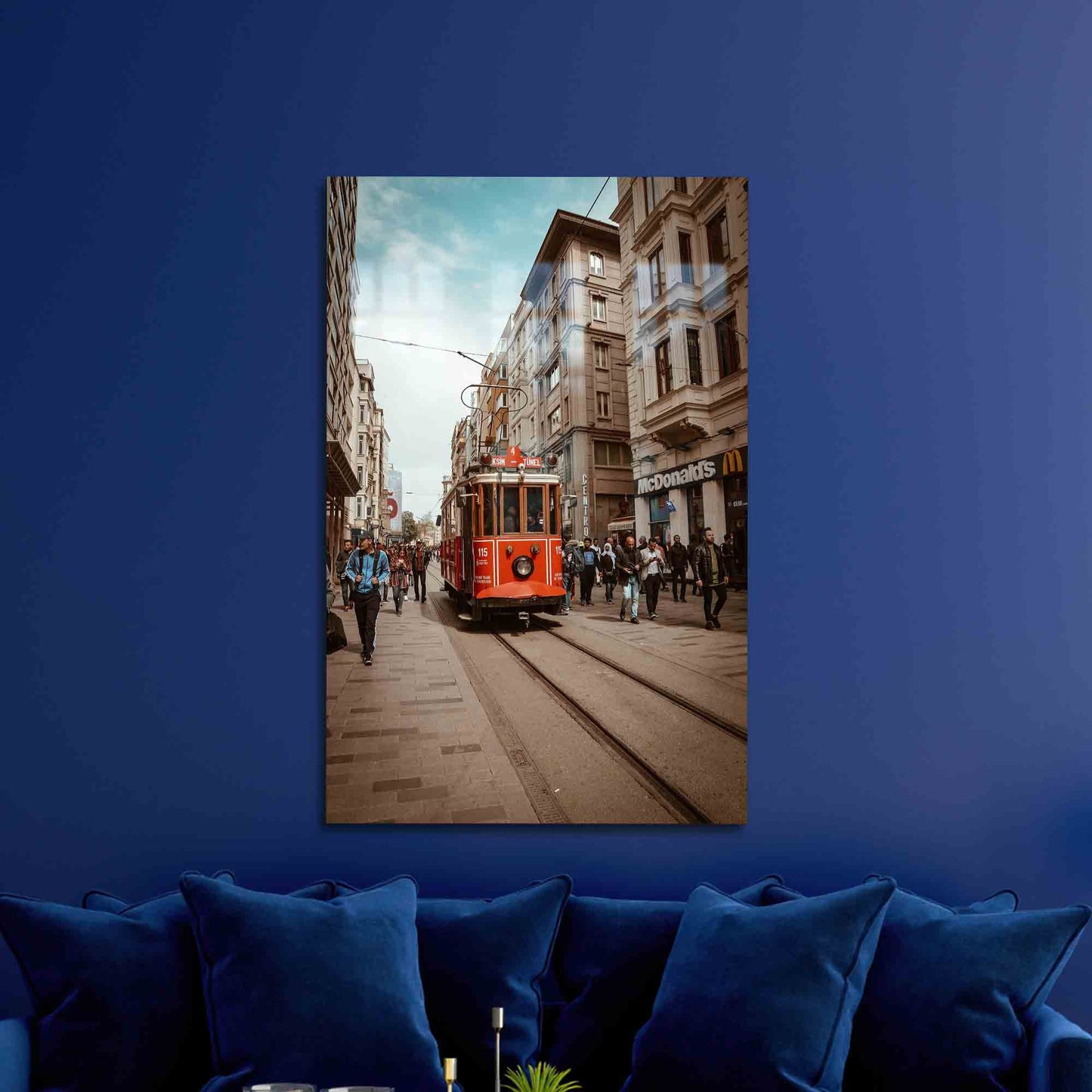 Istanbul Cityscape Glass Wall Art