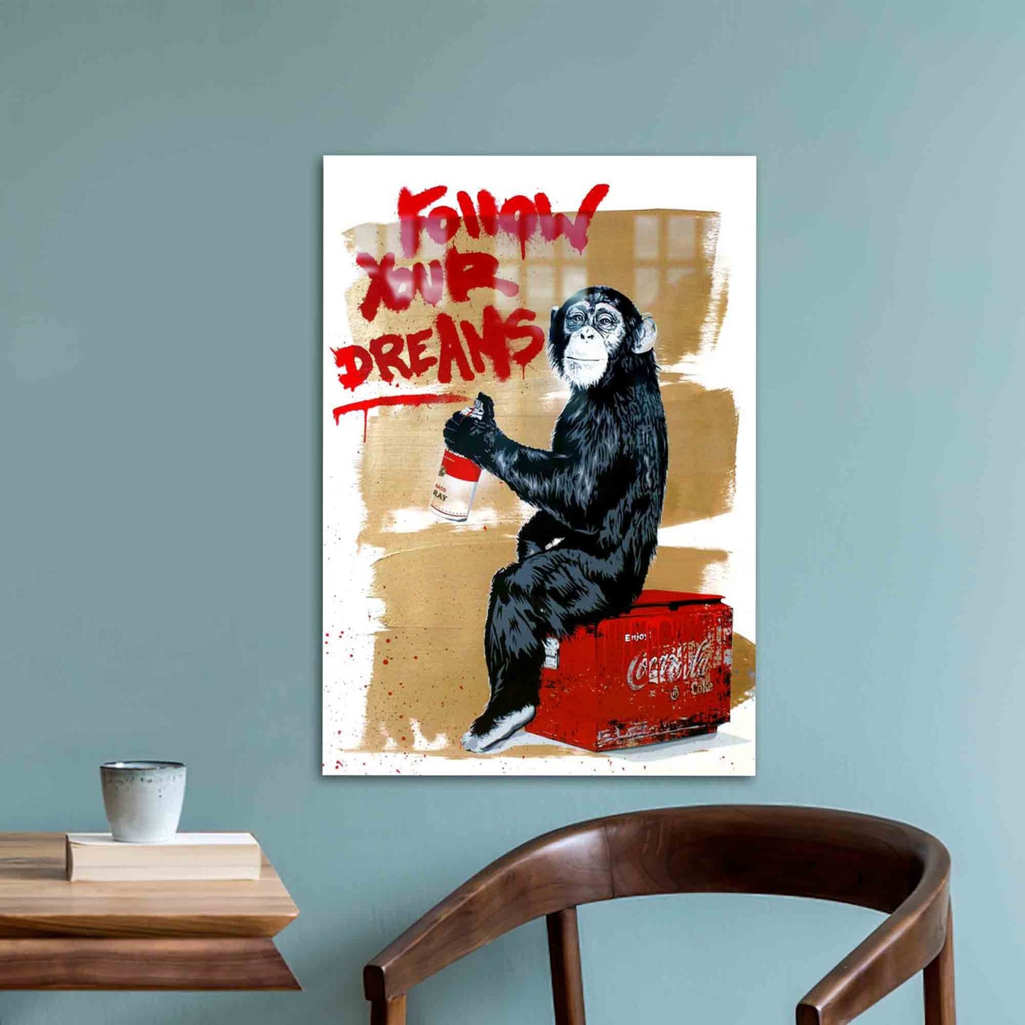 Banksy Glass Wall Art