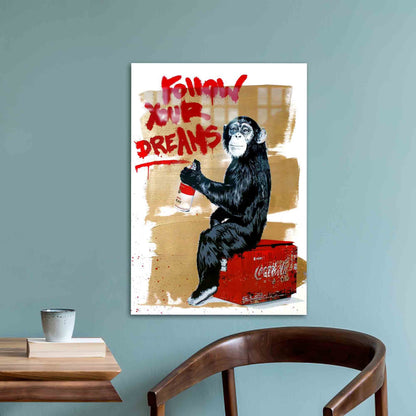 Banksy Glass Wall Art