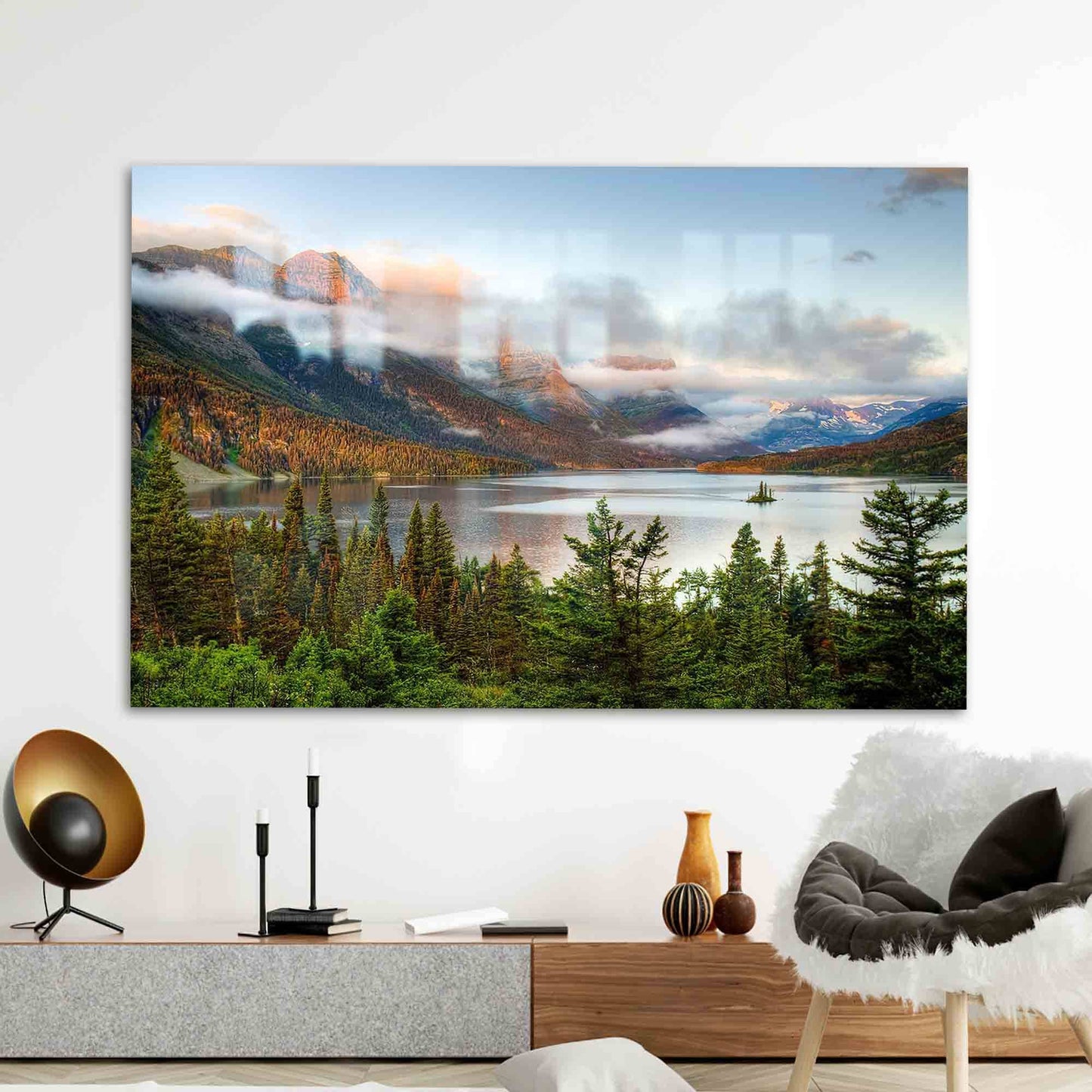 Montana Wild Goose Island Glass Wall Art