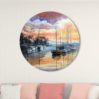 Nature Landscape Soft Tones Glass Wall Art