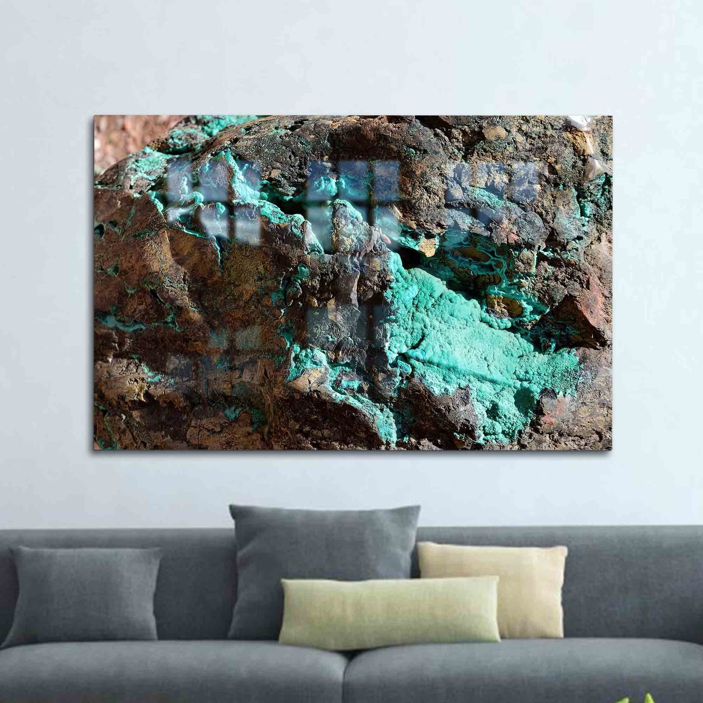 Nature Landscape Rock Glass Wall Art