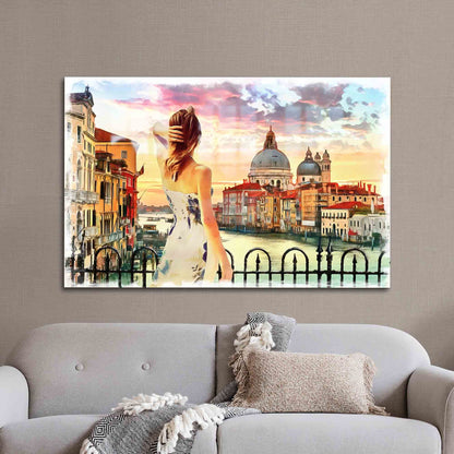 Cityscape Glass Wall Art