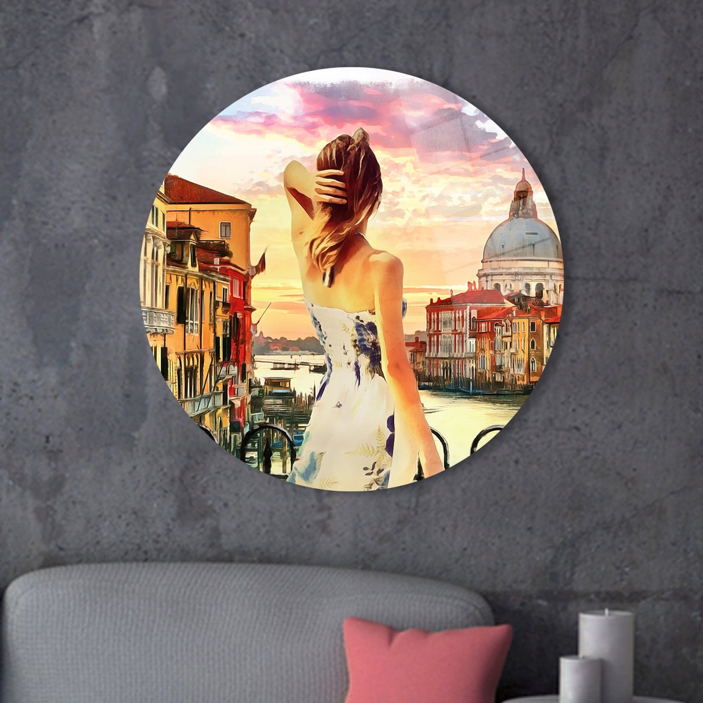 Cityscape Glass Wall Art