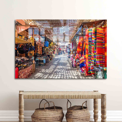 Old Medina Marrakech Glass Wall Art