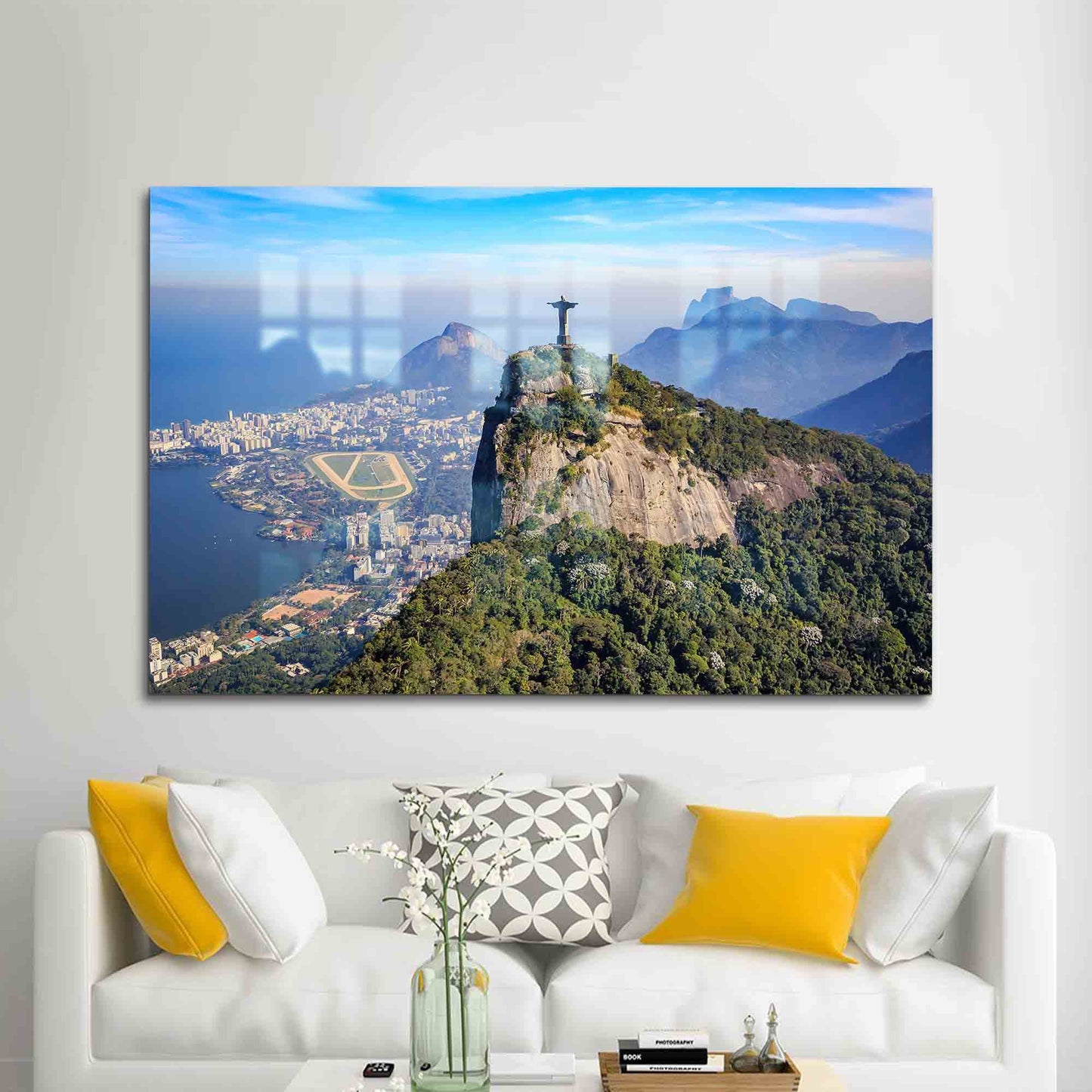 Tijuca National Park City Glass Wall Art