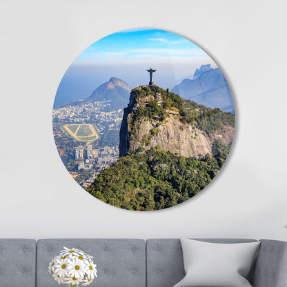 Tijuca National Park City Glass Wall Art