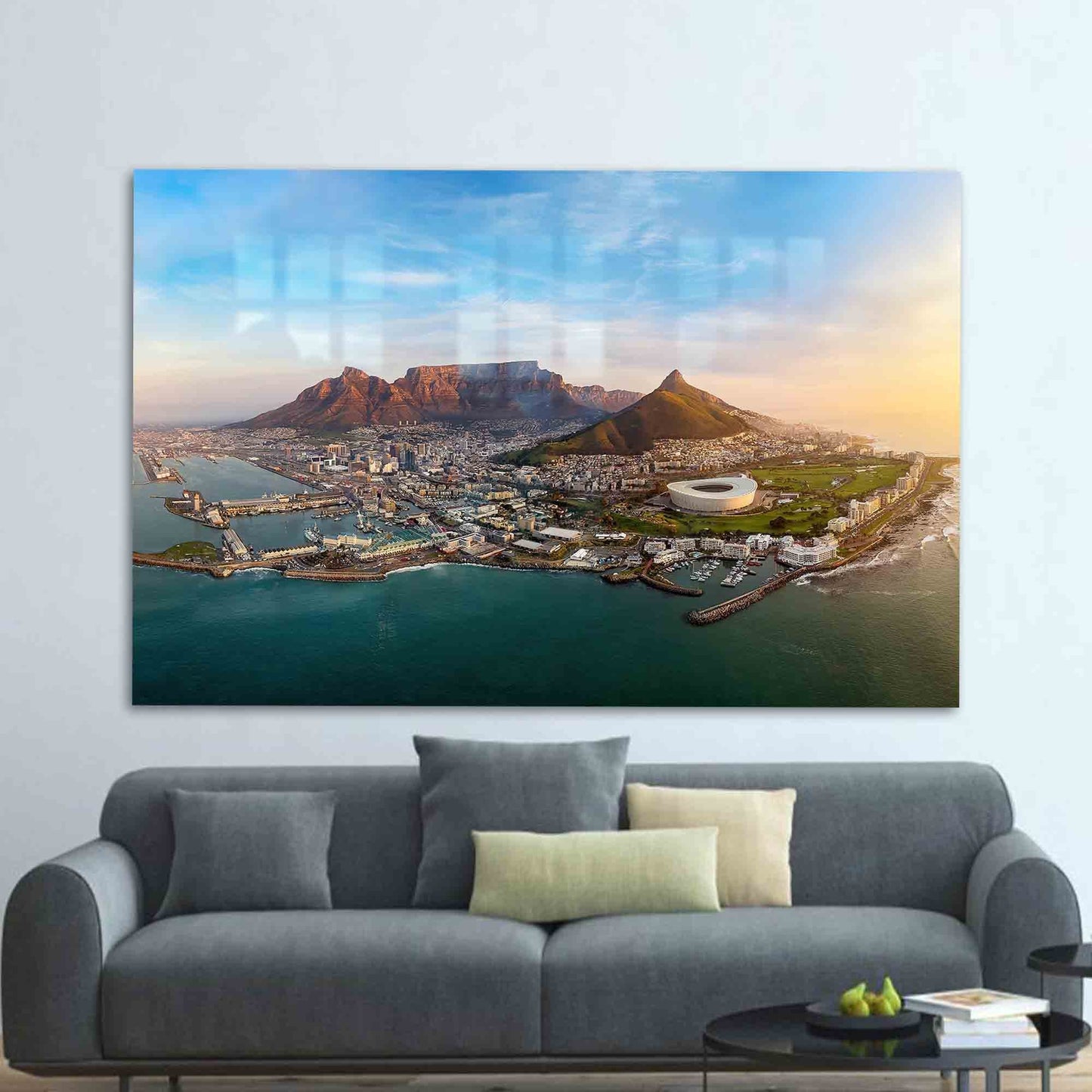 Table Mountain National Park Glass Wall Art