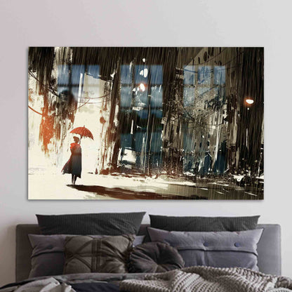 Cityscape Clear Glass Wall Art