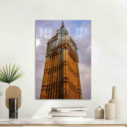 Big Ben Clock Tower Glass Wall Art