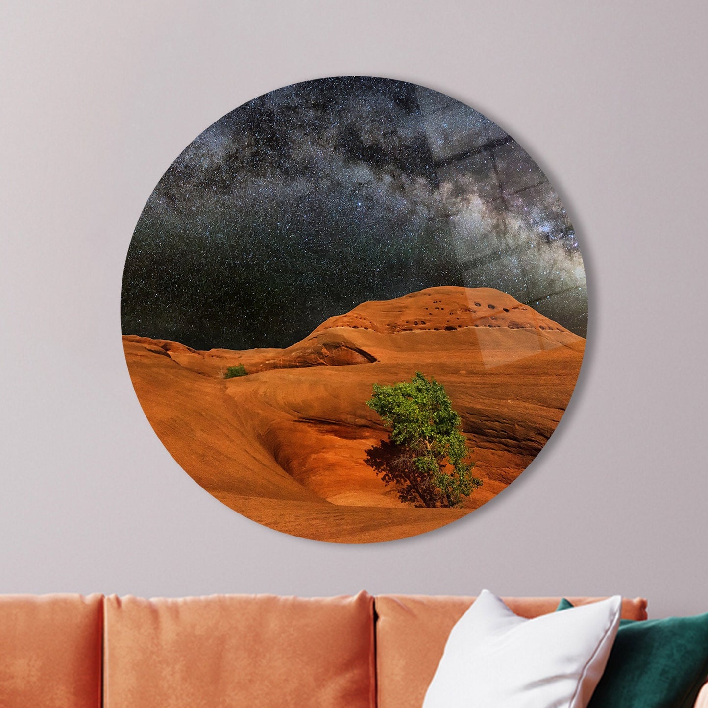 Starry Sky Cosmos Glass Wall Art