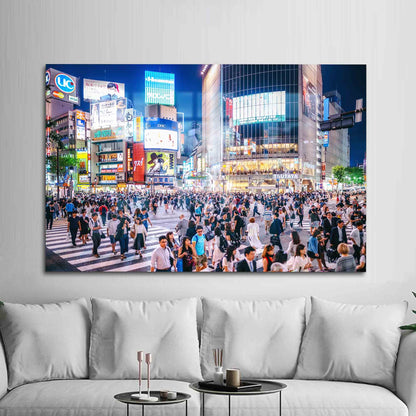 Tokyo Landscape Cityscape Glass Wall Art
