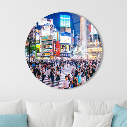 Tokyo Landscape Cityscape Glass Wall Art