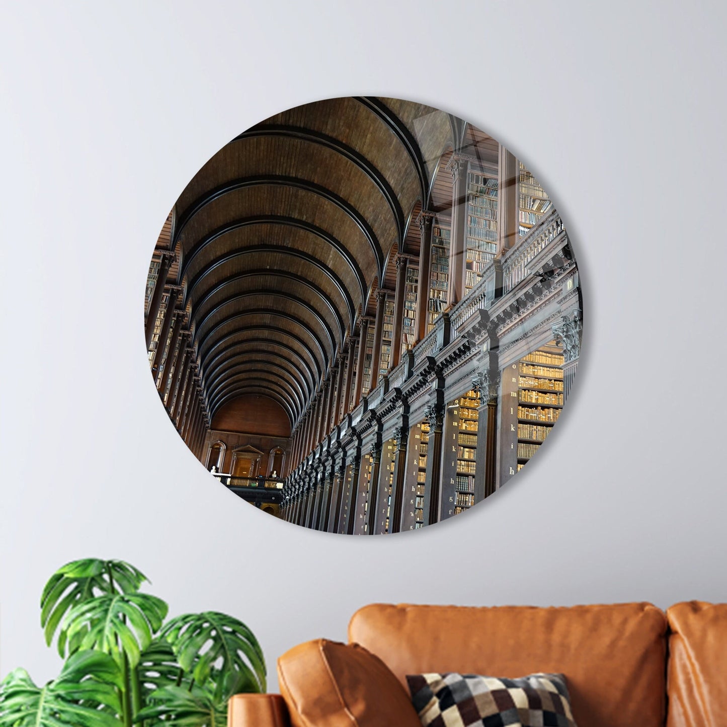 Librarians Library Books Landscape Glass Wall Art