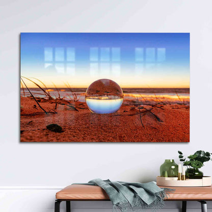 Sphere Reflection Glass Wall Art