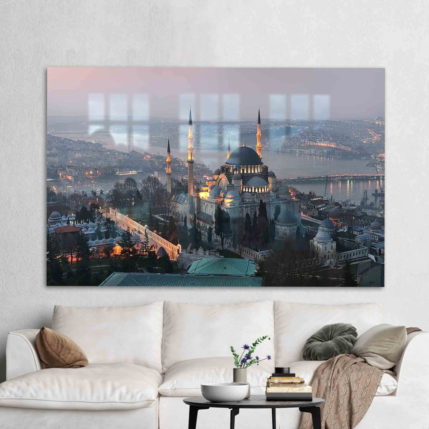 Cityscape Istanbul Travel Glass Wall Art
