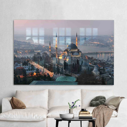 Cityscape Istanbul Travel Glass Wall Art