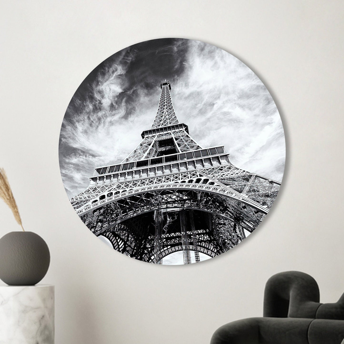 Eiffel Tower Photo Glass Wall Art