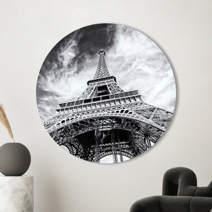 Eiffel Tower Photo Glass Wall Art